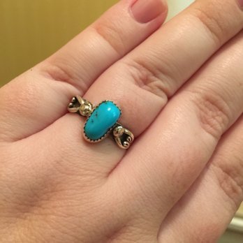 Handcrafted authentic sterling silver and Kingman turquoise jewelry